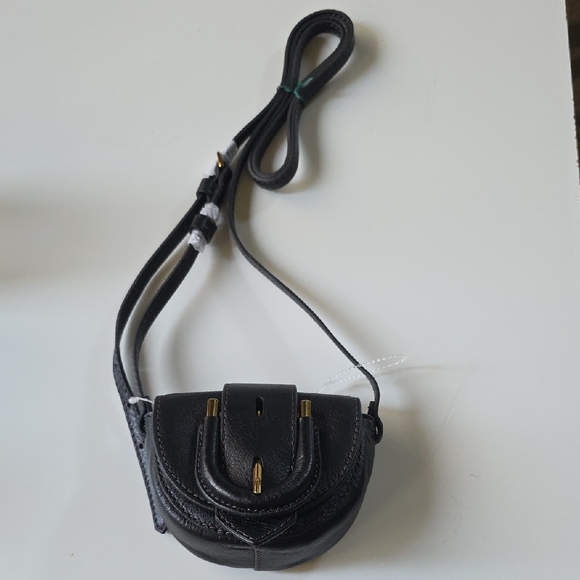 Fossil Elegant Black‎ Leather Women's MINI Bag. - Picture 3 of 15